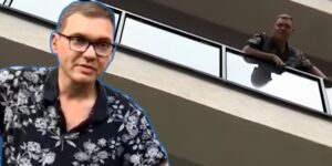 В Тбилиси задержали россиянина, который мочился с балкона. Его друзья говорят, что у мужчины проблемы с алкогольной зависимостью